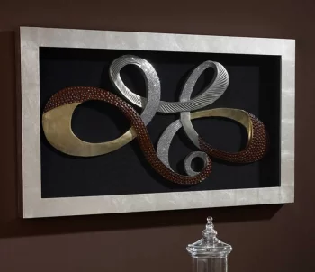 Барельеф из резного дерева под стеклом Lazos 140X80 CM