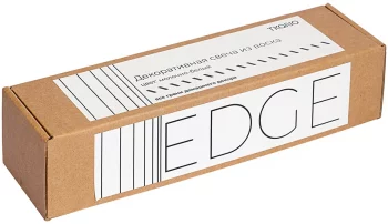 Свеча декоративная Edge 5X5X26 CM молочно-белого цвета