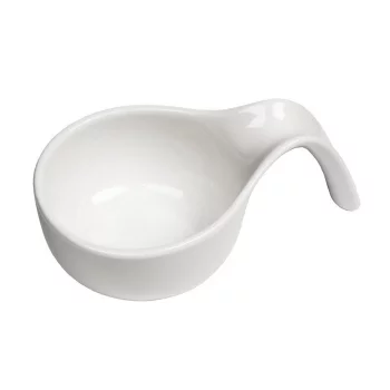 Соусник 80 мл 12*7,5 см h3,8 см Mini Mix с ручкой белый фарфор P.L. Proff Cuisine [6]               