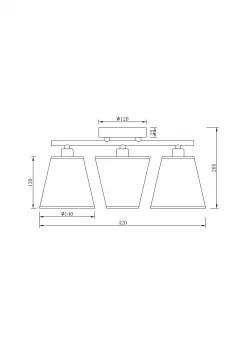 Подвесной светильник Звон 42X14X20.5 CM