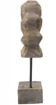 Декоративный элемент из павловнии Lin 36X12X51 CM