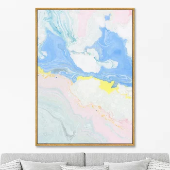 Постер на холсте Blue sky over the valley 75X105 CM