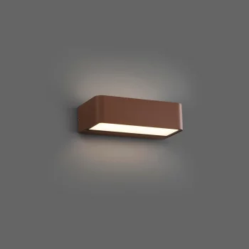 Настенный уличный светильник Takua LED коричневый 20X10.3X5 CM