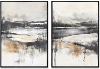 Композиция из двух репродукций картин на холсте Waiting for Spring 75X105 / 75X105 CM