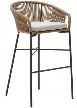 Барный стул Yanet 55X50X100 CM бежевого цвета