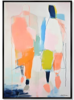 Постер на холсте Passers-by 75X105 CM