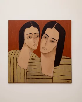 Картина Chi guarda chi 100X100X4 CM
