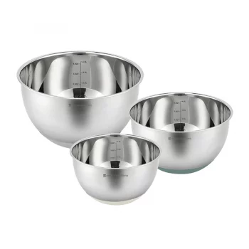 Набор стальных мисок balance с крышками и терками, 1,5 л/3 л/ 5 л