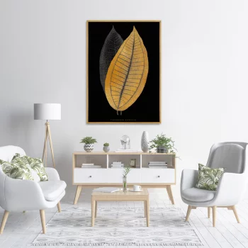 Постер на холсте Calophyllum inophyllum leaf 75X105 CM