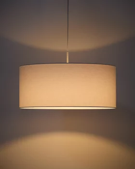 Абажур для потолочного светильника Niani из хлопка цвета слоновой кости 60X60X25 CM
