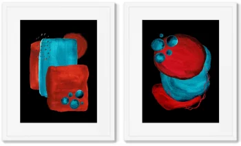 Набор из двух постеров Forms and colors 42X52 / 42X52 CM