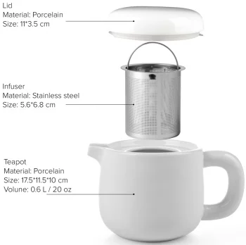 Чайник заварочный с ситечком Isabella 600 ml