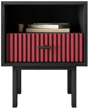 Тумбочка прикроватная Emerson 40X35X55 CM Red