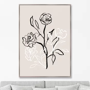 Репродукция на холсте No words needed just roses 75X105 CM