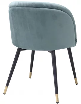 Комплект из двух стульев Chloe 58X58X77 / 58X58X77 CM голубого цвета
