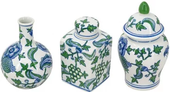 Набор из трёх ваз Elysian Vessel 11X11X20 / 12X12X16 / 8X8X16 CM