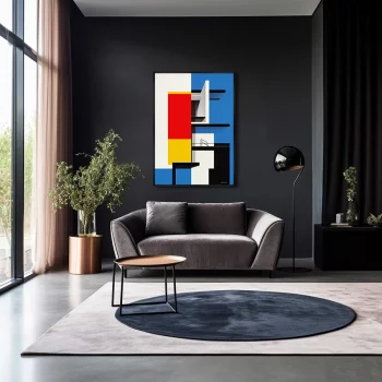Постер на холсте Shape color and light 75X105 CM