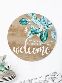 Настенное панно Welcome 30X1.5X30 CM