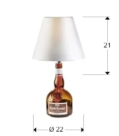 Настольная лампа Liquor Dessert Kit белый абажур 22X22X21 CM