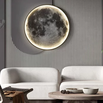 Настенный декоративный светодиодный светильник Moon 60X4X60 CM