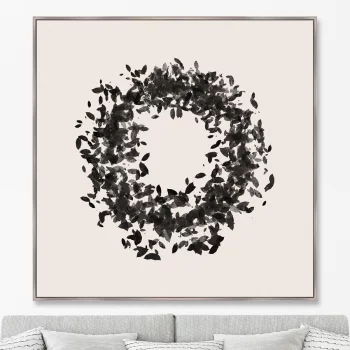 Репродукция на холсте Autumn leaf fall 105X105 CM
