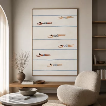 Постер Swimmers 100X140 CM