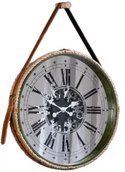 Часы в раме из пеньковой верёвки Treviso Ø63 CM