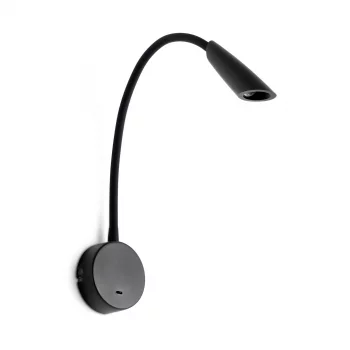 Черное бра Boken 3W LED 3000K 46X8X46 CM
