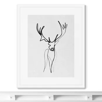 Постер в раме Deer 42X52 CM