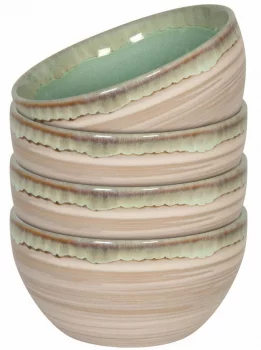 Набор из четырёх малых чаш Green sand Ø13 CM