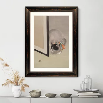 Постер Cat Watching a Spider 61X81 CM