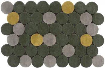 Ковёр ручной работы из шерсти Circulos 150X230 CM зелёный