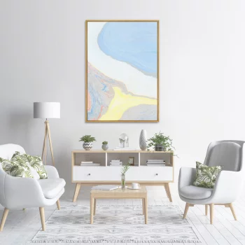 Постер на холсте The river flow 75X105 CM