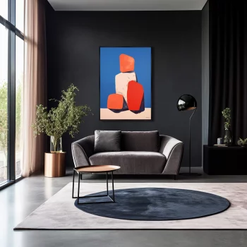 Постер на холсте Colors and stones 75X105 CM