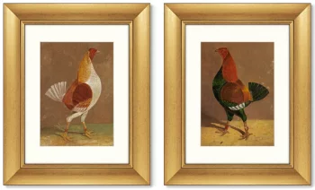 Диптих Fighting Cocks 41X51 / 41X51 CM