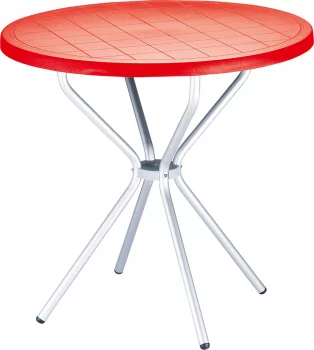 Стол садовый Poppy 80X80X72 CM красный
