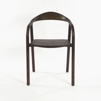 Стул Лугано из массива дуба тон темный орех 51X55X78 CM