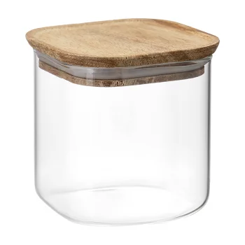 Банка для хранения квадратная glass acacia, 800 мл