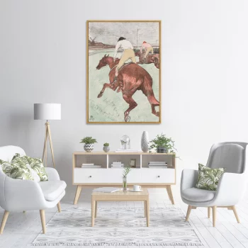 Постер на холсте The Jockey 75X105 CM