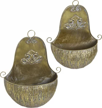 Настенные кашпо Эфиопия, набор 2 предмета 45X19X56 CM; 38X16X50 CM