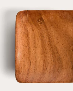 Набор из 4 подставок под стаканы из акации Rovin 10X10X1.5 CM
