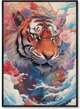 Набор из двух постеров на холсте Soaring Tigers 75X105 / 75X105 CM