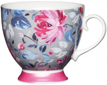 Чашка Grey Floral Footed 400 ml