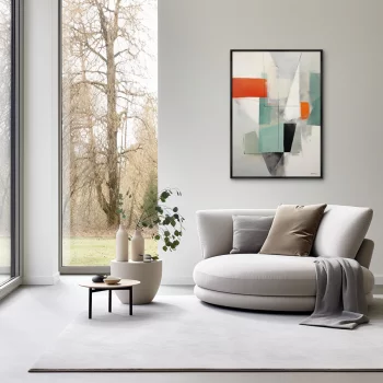 Постер на холсте Summer Colors Geometry 75X105 CM