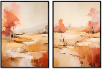 Набор из двух постеров на холсте Landscape Collection 75X105 / 75X105 CM
