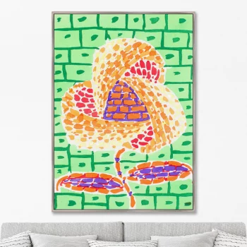 Постер на холсте Floral art nouveau artwork 75X105 CM