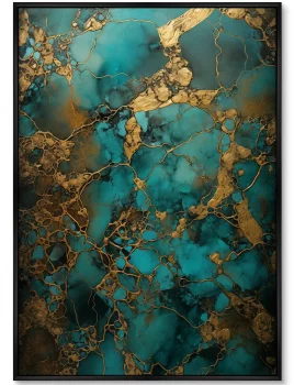 Набор из двух постеров на холсте Malachite melancholy 75X105 / 75X105 CM
