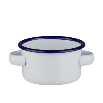 Кастрюля для подачи 8,3 см h4,7 см 250 мл круглая Blue Rim эмалированая сталь SUNNEX [1]
