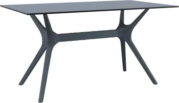 Стол пластиковый Ibiza 140X80X74 CM серый
