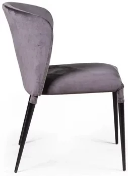 Стул Albert 51X65X86 CM антрацитового цвета